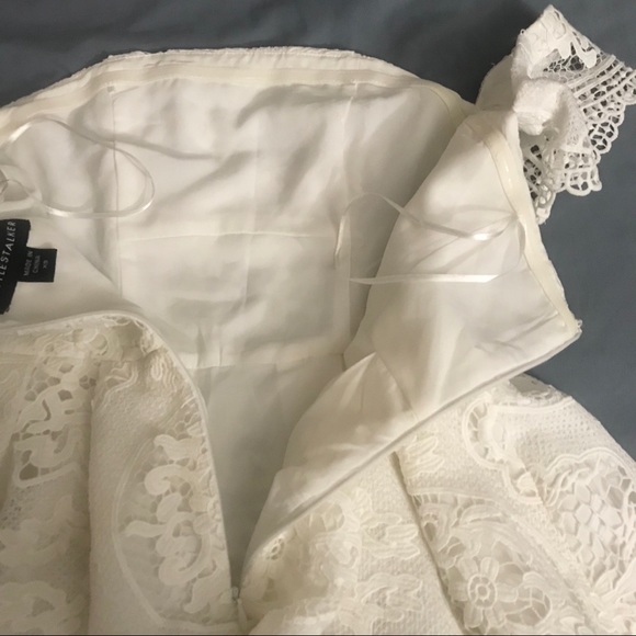 STYLESTALKER White Perini Dress Lace Off Shoulder - Picture 10 of 12